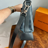 The Peacock Messenger/Laptop Bag in Cobalt Damier