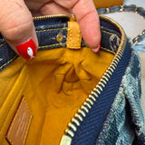 The Mini Falcon - Vintage LV in Blue Denim