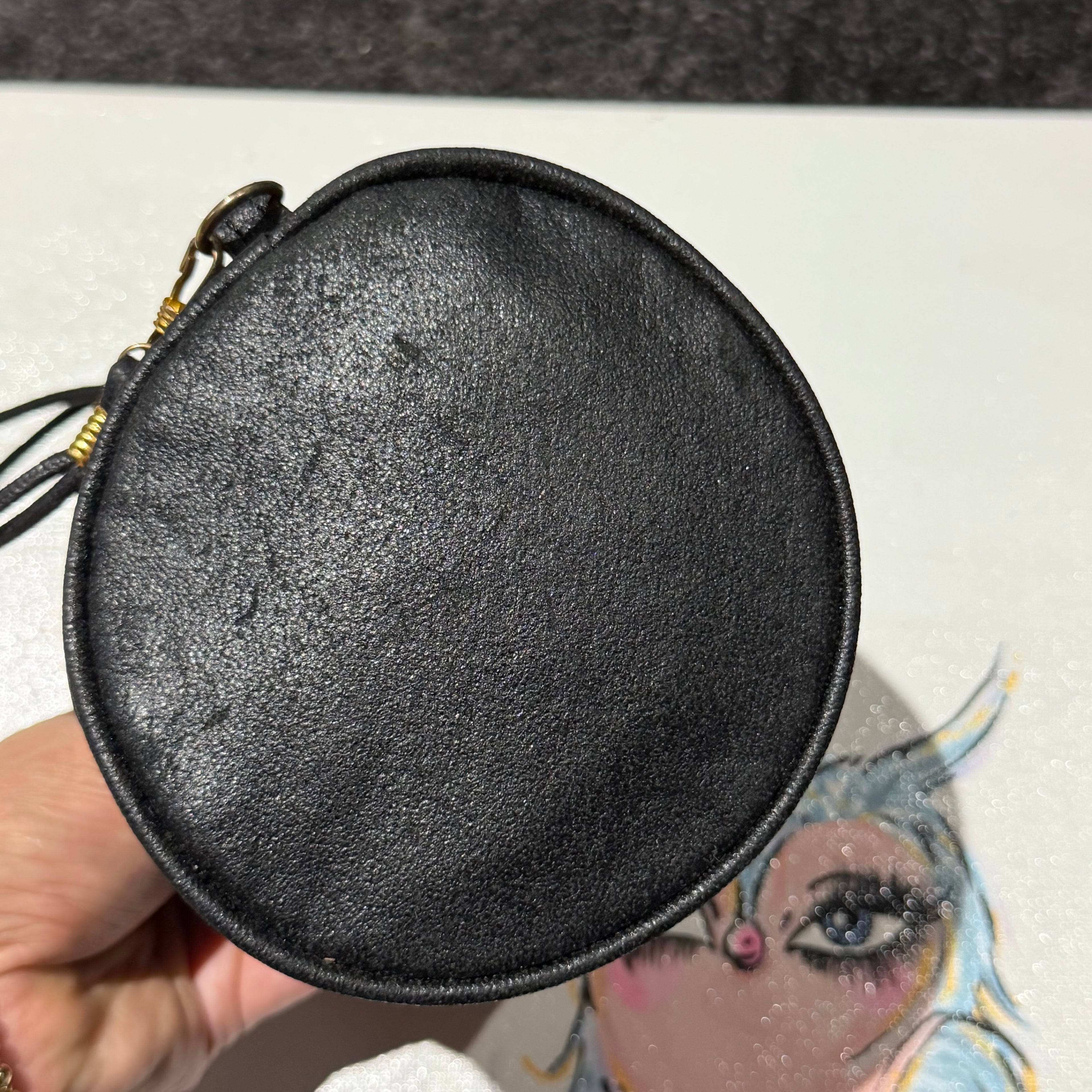 The Junco Drawstring Bag - Black CELINE