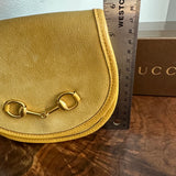 The Junco Crossbody/Belt Bag - Vintage Gucci Horsebit in Yellow Suede