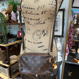 The Junco Crossbody - Vintage Monogram in Tan