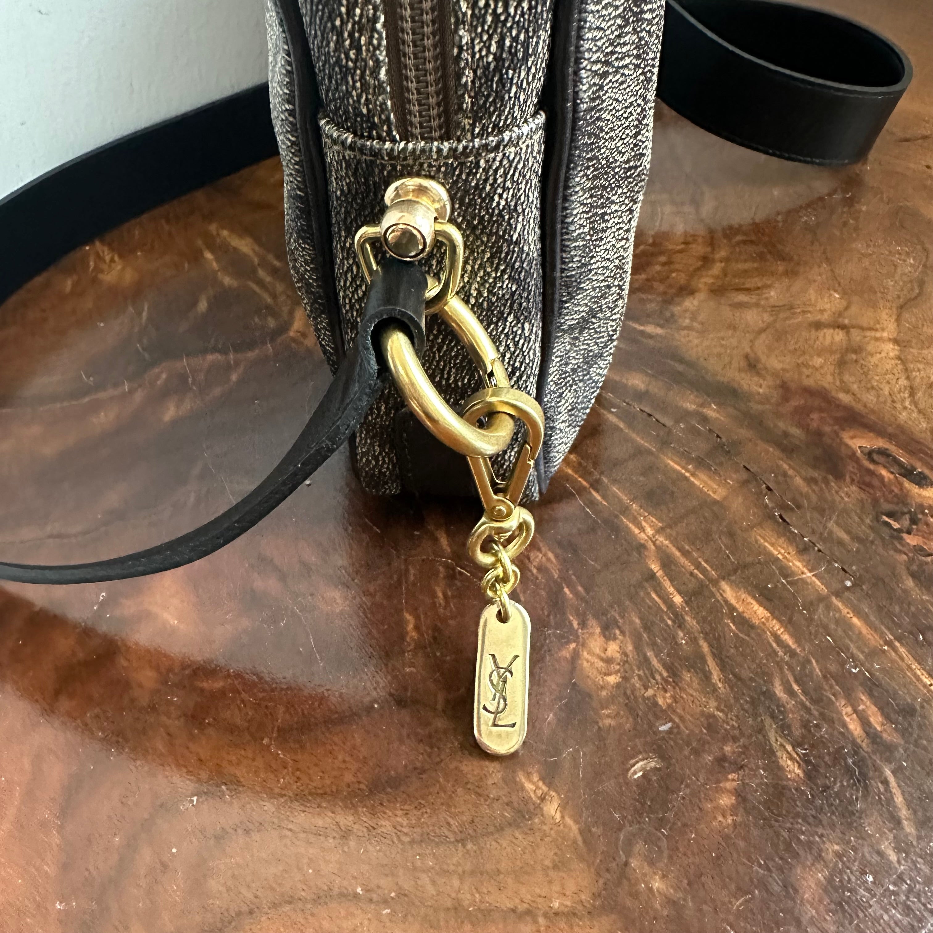 The Junco Crossbody - Vintage YSL in Giraffe Print