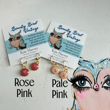 Rainbow of Colors - Tiny LV Charm Earrings