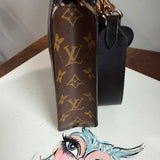 The Swan Crossbody - Upcycled Vintage LV Monogram in Black