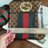 The Swan Messenger - Vintage Imprime Gucci in Brown