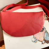 Bubblegum Pink Leather Prada Tag Sling/Fanny Pack Bag (larger)