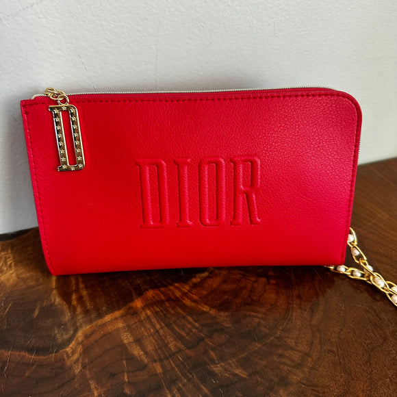 The Junco Crossbody Bag - Christmas Red in Embossed Dior