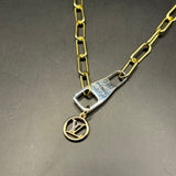 Upcycled Louis Vuitton Necklace
