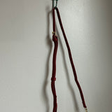Button Bag - Deep Red Phone Crossbody with LV Button