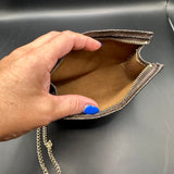 The Junco - Vintage Monogram Pouch Wristlet