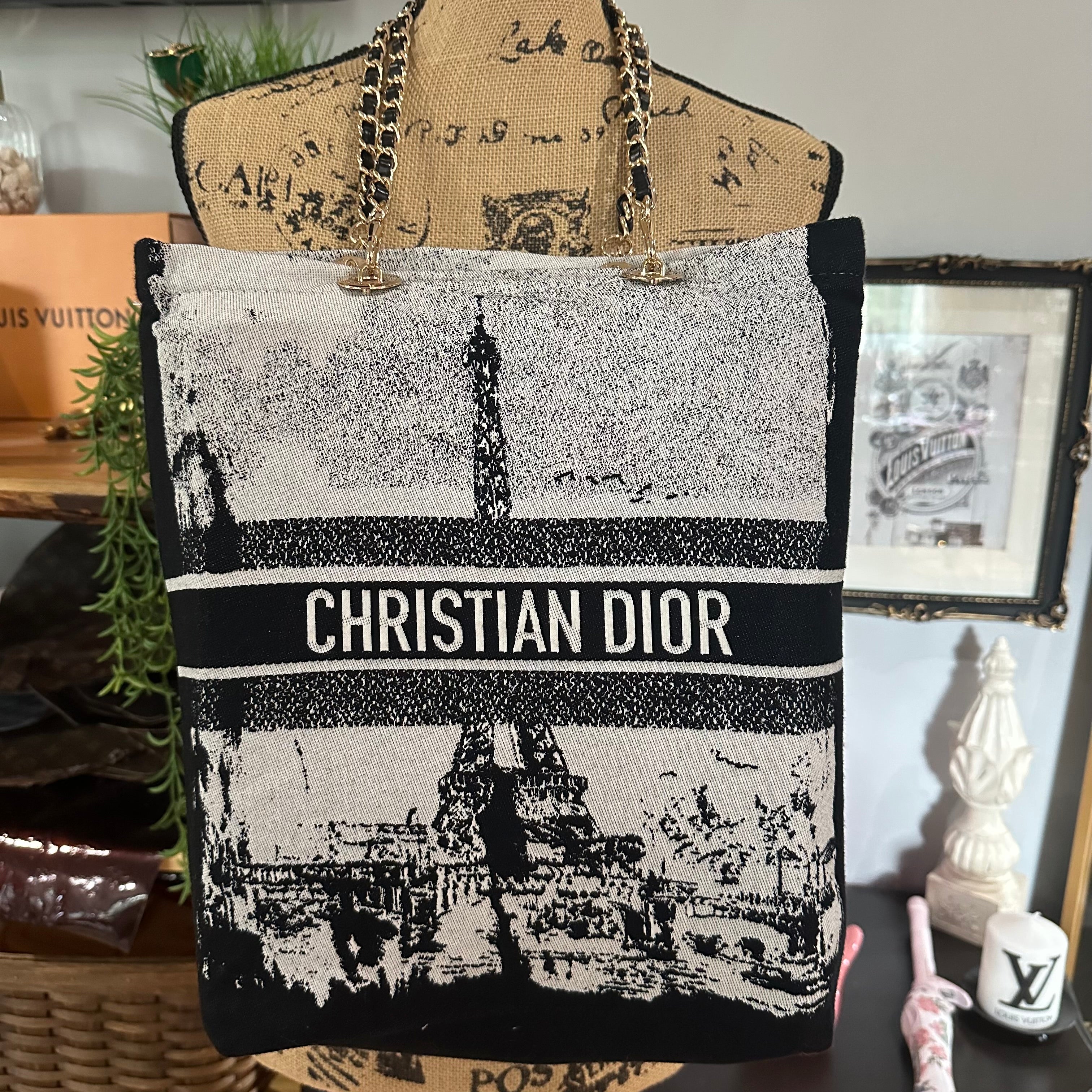 Upcycled Christian Dior Tote