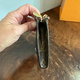 The Junco Wristlet - Vintage Monogram in Brown