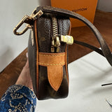 The Junco Crossbody - Vintage Monogram in Tan
