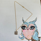 Upcycled Blingy Gucci Charm Necklace