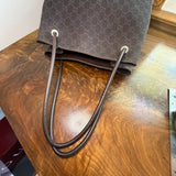 The Albatross Shoulder Bag - Vintage Gucci GG in Chocolate Brown Canvas