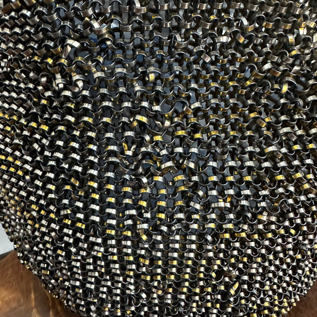 Anteprima Wirebag Standard Tote in Black, Silver and Gold