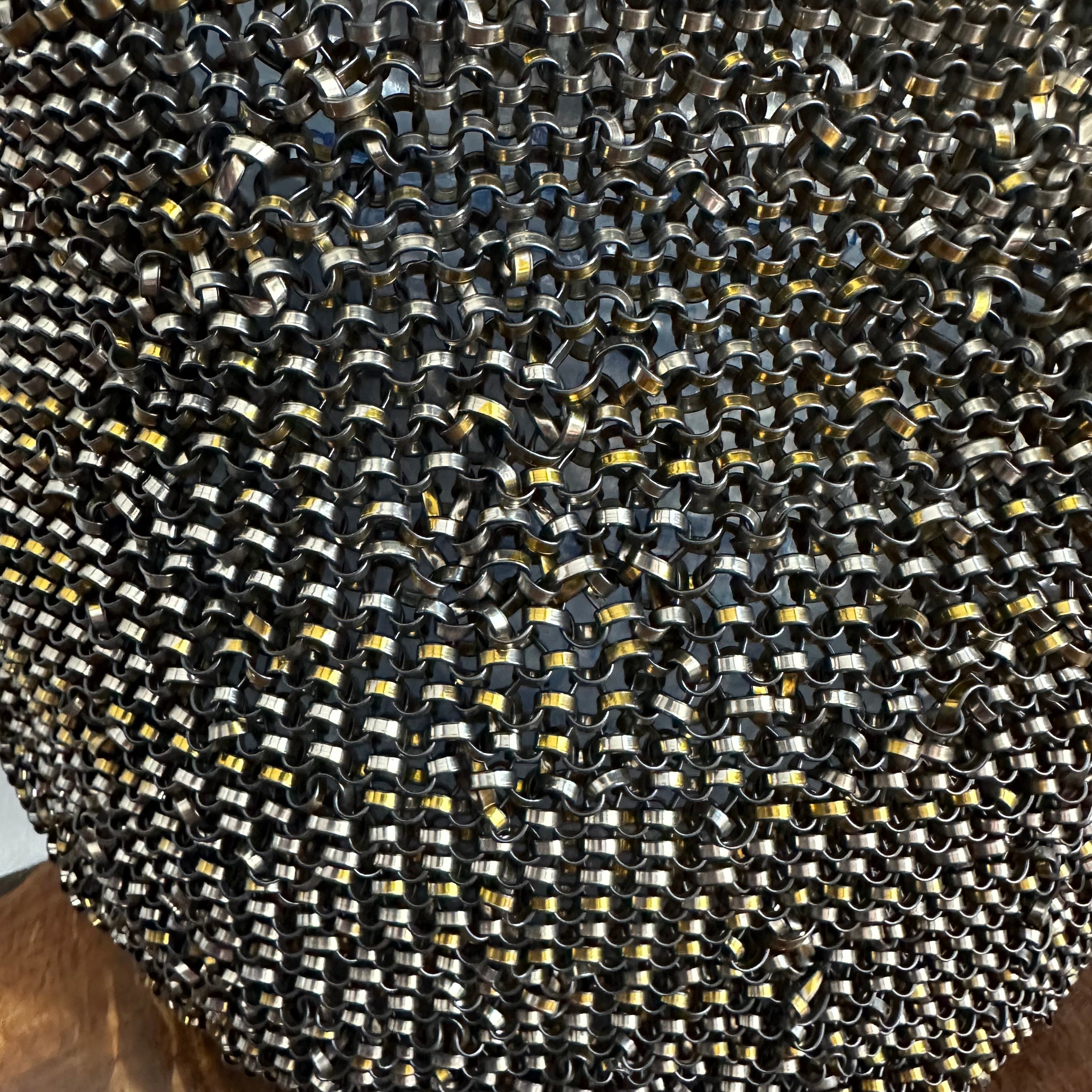 Anteprima Wirebag Standard Tote in Black, Silver and Gold