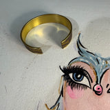 Thinner Adjustable Bracelet Cuff in Gold