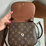 The Swift Crossbody - Vintage Monogram in Black