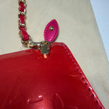 The Junco Shoulder Bag - Upcycled LV Vernis in Rose Pop