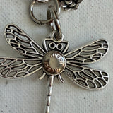 Dragonfly Bag Charm with Gucci or LV Rivets