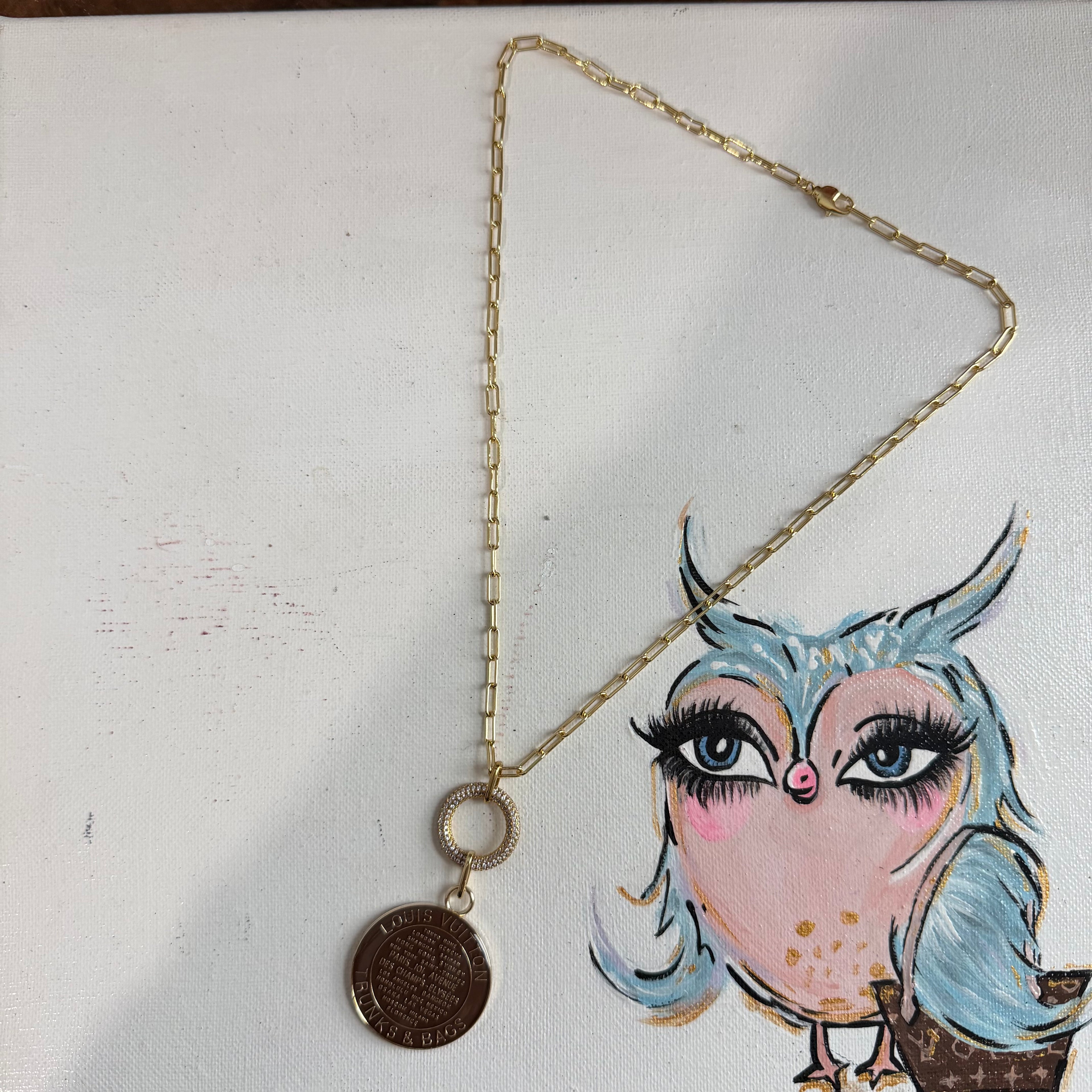 Repurposed LV Necklace