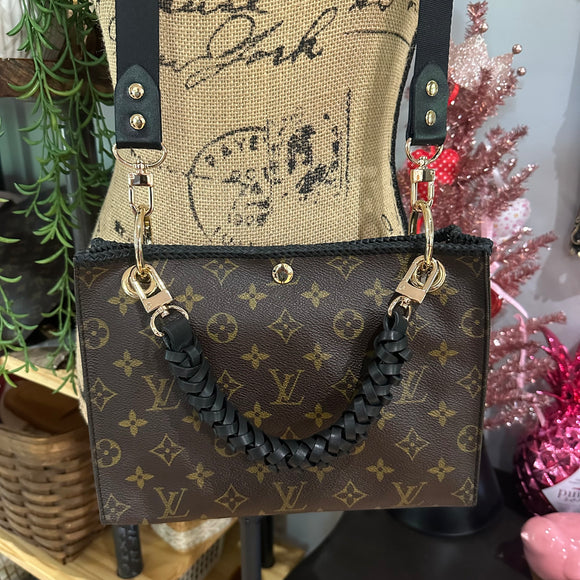 The Swan Crossbody - Vintage LV Monogram in Black