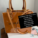 The Tote Bag - Classic Orange LV Bag with Vachetta Handles (10x8x6) with Button