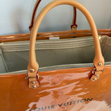 The Large LV Tote/Crossbody Bag - Classic Orange with Organizer Insert