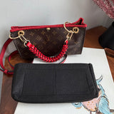 The Swan Crossbody - Vintage LV Monogram in Red