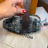 The Mini Falcon - Vintage LV in Blue Denim