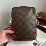 The Parrot Crossbody - Monogram in Brown