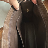 The Swan Crossbody - Vintage Burberry in Nova Check/Brown Leather