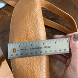 Camel Leather Prada Tag Sling/Fanny Pack Bag Silver (larger)