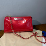 The Junco Shoulder Bag - Upcycled LV Vernis in Rose Pop