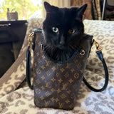 Upcycled Louis Vuitton Pet Carrier