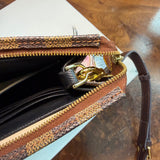 The Swan Crossbody - Vintage Damier Centenaire in Brown