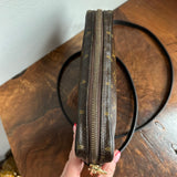 The Junco Crossbody Bag - Vintage Monogram in Black