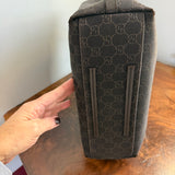 The Albatross Shoulder Bag - Vintage Gucci GG in Chocolate Brown Canvas