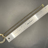 Upcycled Celine Charm Necklace on Brass Chain