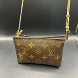 The Junco - Vintage Monogram Pouch Wristlet