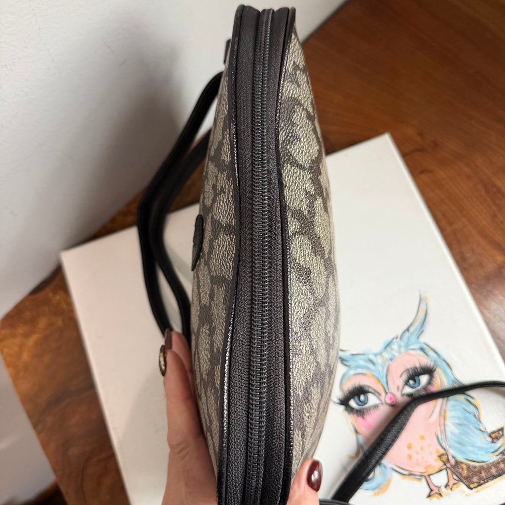 The Junco Crossbody - Vintage YSL in Giraffe Print with Black