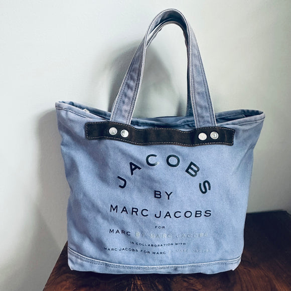Marc by Marc Jacobs Denim Blue Zippered Tote