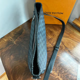 The Peacock Messenger/Laptop Bag in Cobalt Damier