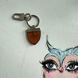 Vintage Louis Vuitton Leather Tab Keychain
