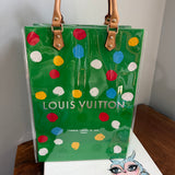 The LV Tote Bag - Special Green Yayoi Kusama Collection