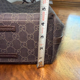 The Albatross Shoulder Bag - Vintage Gucci GG in Chocolate Brown Canvas