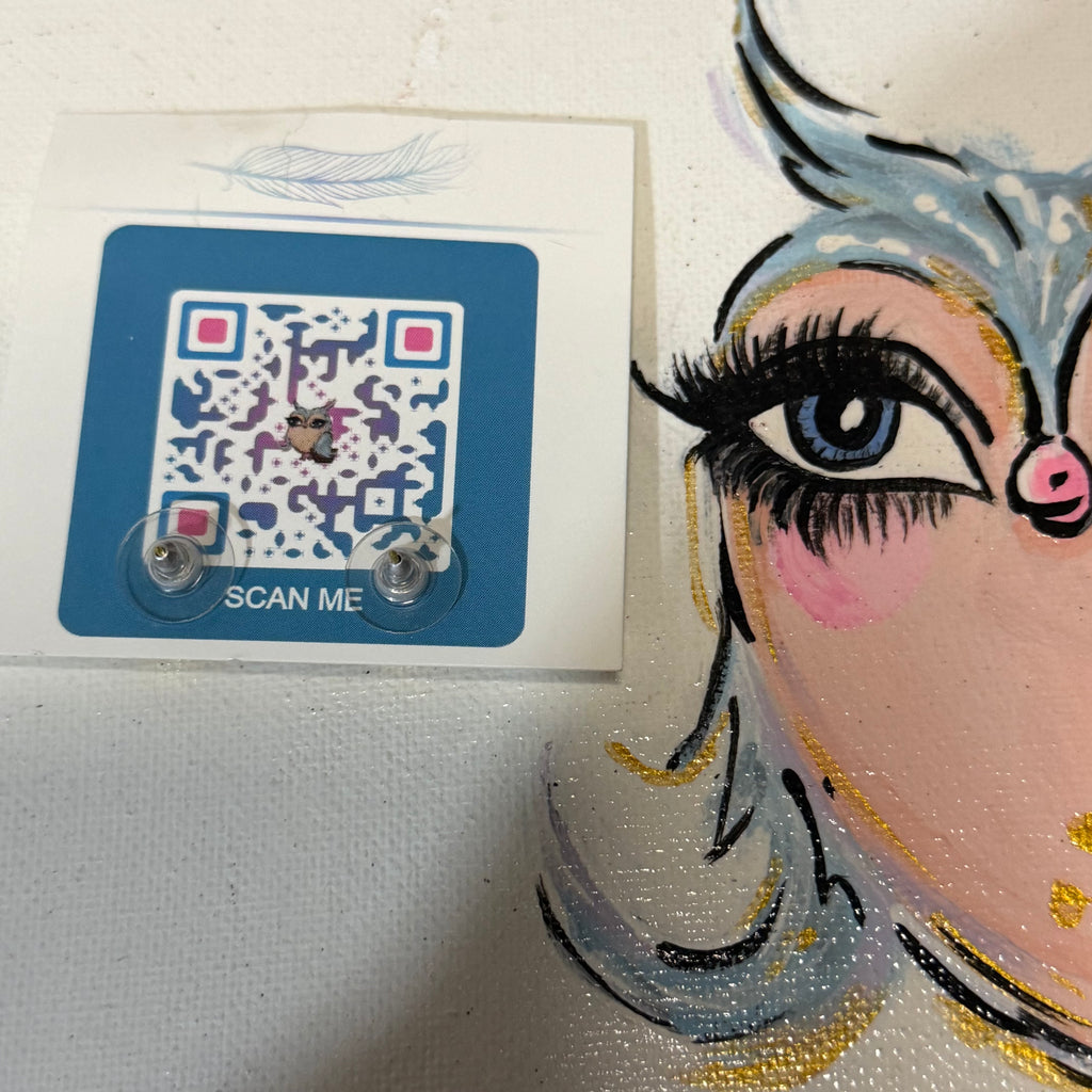 Upcycled Gold Gucci GG Button Earring Studs