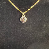 Small LV Charm Necklace - Gold-Filled Chain
