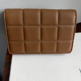 Button Bag - Tan Phone Crossbody with LV Button